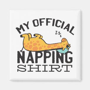 Mijn ambtenaar die shirt neigt - wazige slapende G Magneet