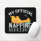 Mijn ambtenaar die shirt neigt - wazige slapende G Muismat (Met muis)