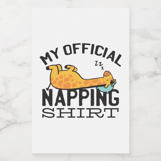 Mijn ambtenaar die shirt neigt - wazige slapende G Voedselcontainer Etiket (Enkel label)