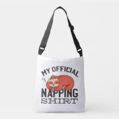 Mijn ambtenaar die shirt neigt - wazige slapende s crossbody tas (Voorkant)