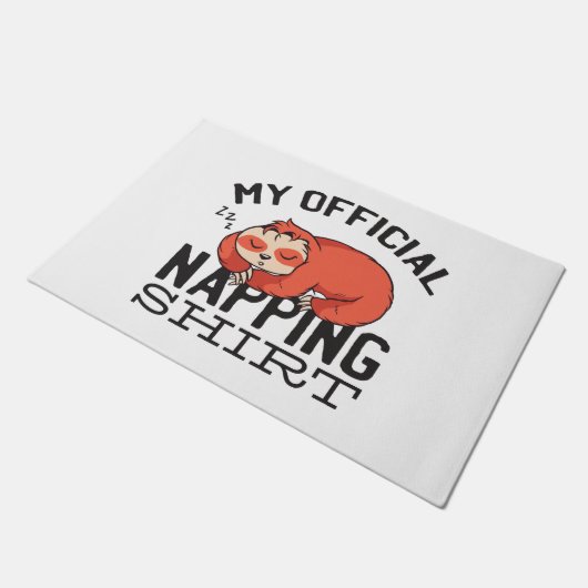 Mijn ambtenaar die shirt neigt - wazige slapende s deurmat (Schuin)