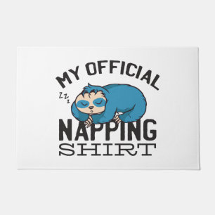 Mijn ambtenaar die shirt neigt - wazige slapende s deurmat