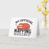 Mijn ambtenaar die shirt neigt - wazige slapende s kaart (Gele Bloem)