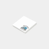 Mijn ambtenaar die shirt neigt - wazige slapende s post-it® notes (Schuin)