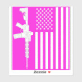 Mijn Amerika Roze  Sticker (Vel)
