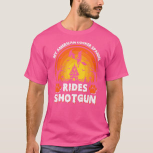 Mijn Amerikaanse Cocker Spaniel Dog Ride Witch Sho T-shirt