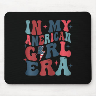 Mijn Amerikaanse Meisje Era Retro 4th van Juli Vie Muismat