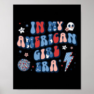 Mijn Amerikaanse Meisje Era Retro 4th van Juli Vie Poster