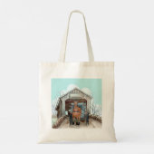 Mijn Amish Covered Bridge Canvas tas (Achterkant)