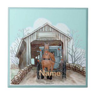 Mijn Amish Covered Bridge Tegeltje