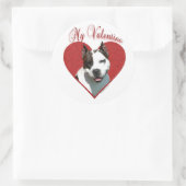 Mijn AmStaff Valentijn Ronde Sticker (Tas)