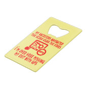 Mijn ancestors navigeerden Gebruikend sterren ik m Creditkaart Flessenopener (Voorkant Gekanteld)