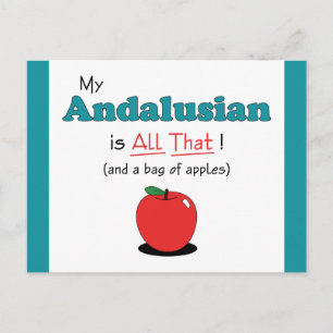 Mijn Andalusiër is alles. Funny Horse Briefkaart