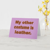 Mijn Ander Kostuum is Leer Kaart (Gele Bloem)