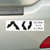Mijn andere 4x4 is een Mule Bumpersticker (Op auto)
