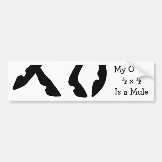 Mijn andere 4x4 is een Mule Bumpersticker (Voorkant)