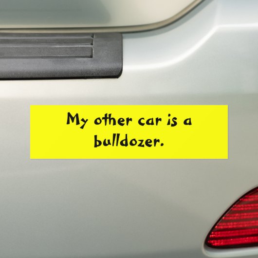 mijn-andere-auto-12 bumpersticker (Op auto)