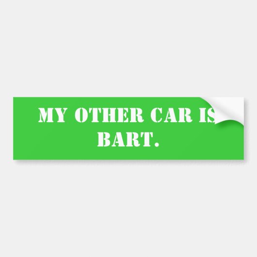 mijn-andere-auto-16 bumpersticker (Voorkant)