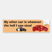 Mijn andere auto bumpersticker (Voorkant)