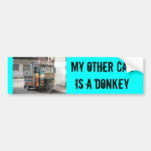 MIJN ANDERE AUTO... BUMPERSTICKER (Voorkant)