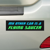 MIJN ANDERE AUTO - FLYSAUCER-bumpersticker Bumpersticker (Op auto)