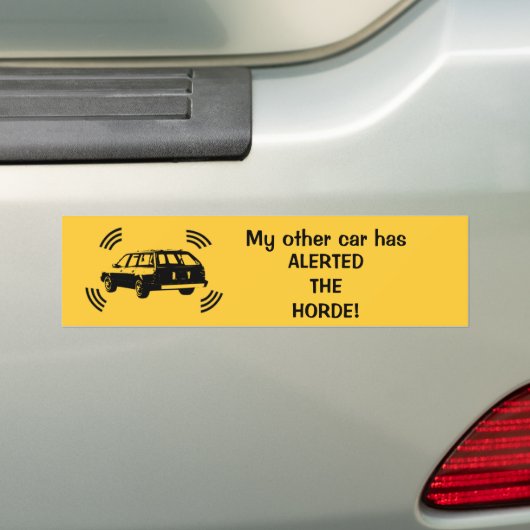 Mijn andere auto heeft... bumpersticker (Op auto)
