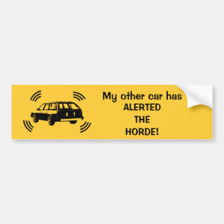 Mijn andere auto heeft... bumpersticker