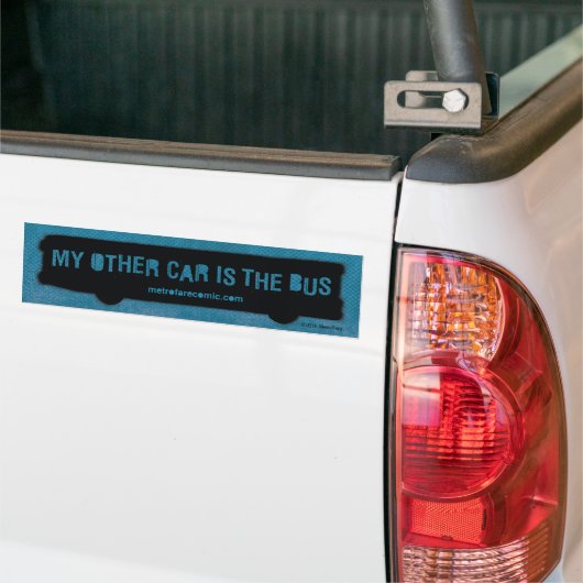 "Mijn andere auto is de bus"-Bumpersticker Bumpersticker (Op Truck)