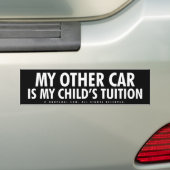 Mijn andere auto is de uitholling van mijn kind bumpersticker (Op auto)