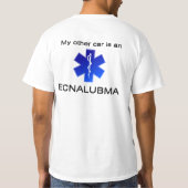 Mijn andere auto is een AMBULANCE T-shirt (Achterkant)