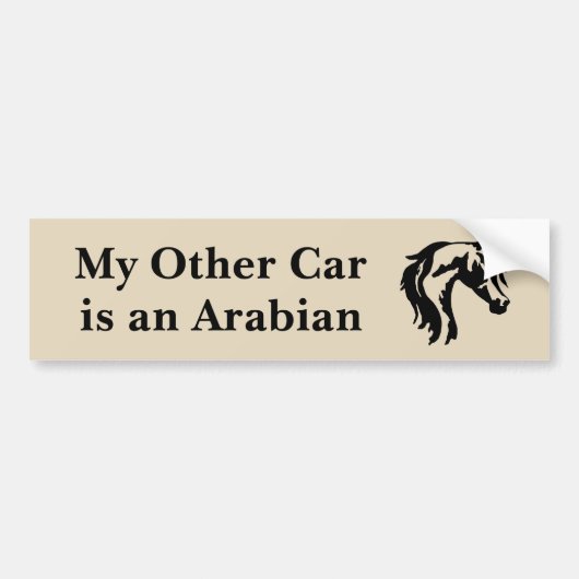 Mijn andere auto is een Arabisch Bumpersticker (Voorkant)