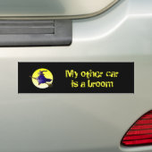 Mijn andere auto is een bezemwagen bumpersticker (Op auto)