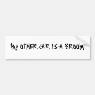 MIJN ANDERE AUTO IS EEN BROOM BUMPERSTICKER