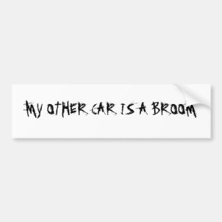 MIJN ANDERE AUTO IS EEN BROOM BUMPERSTICKER