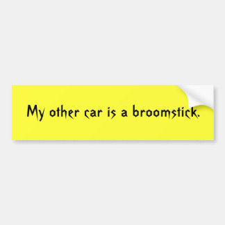 Mijn andere auto is een broomstick. bumpersticker