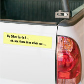 Mijn andere auto is een ... bumpersticker (Op Truck)