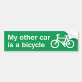 Mijn andere auto is een Bumpersticker fietsen (gro (Voorkant)