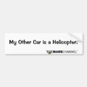 Mijn andere auto is een Bumpersticker met helikopt (Voorkant)