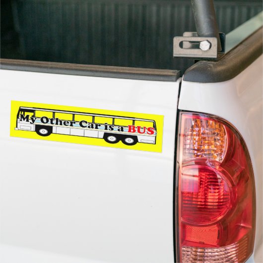 Mijn andere auto is een BUS Bumpersticker (Op Truck)