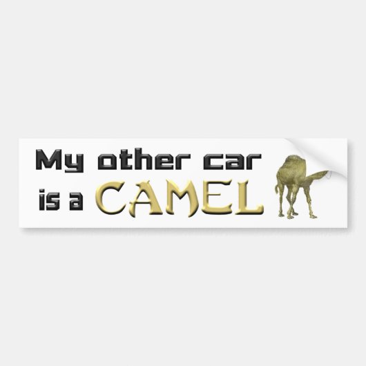 Mijn andere auto is een Camel Bumpersticker (Voorkant)