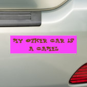 MIJN ANDERE AUTO IS EEN CAMEL BUMPERSTICKER (Op auto)