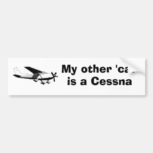 Mijn andere 'auto' is een Cessna Bumpersticker (Voorkant)