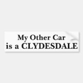 Mijn andere auto is een Clydesdale Bumpersticker (Voorkant)