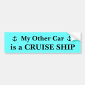 Mijn andere auto is een cruiseschip bumpersticker (Voorkant)