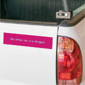 Mijn andere auto is een draak bumpersticker (Op Truck)
