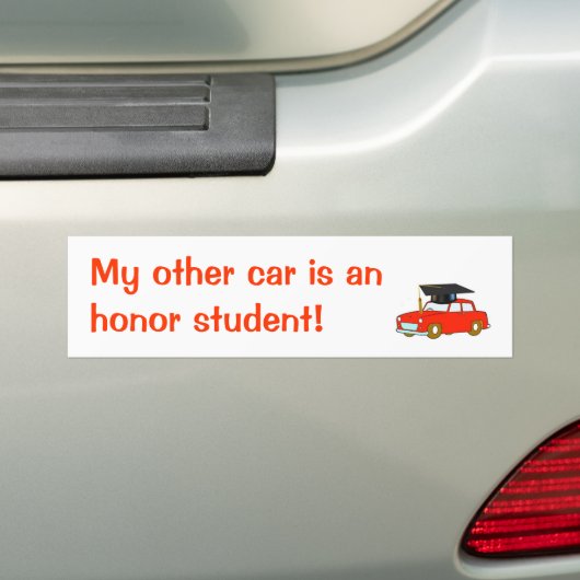 Mijn andere auto is een eersteklas. bumpersticker (Op auto)