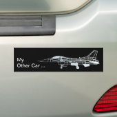 Mijn andere auto is een F-16 Bumpersticker (Op auto)