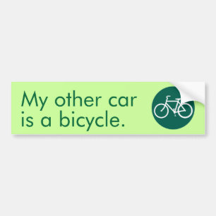 Mijn andere auto is een fiets. bumpersticker