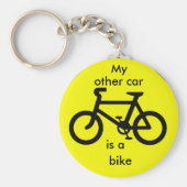 Mijn andere auto is een fiets. sleutelhanger (Voorkant)