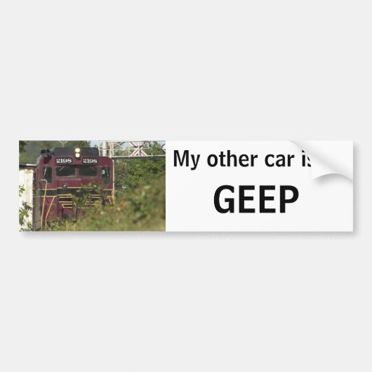 Mijn andere auto is een GEEP Bumpersticker (Voorkant)